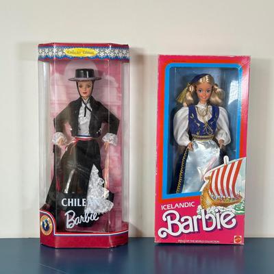 LOT Vintage Barbie Collection - Chile, Icelandic, Hula Hair, Arctic Barbie & More