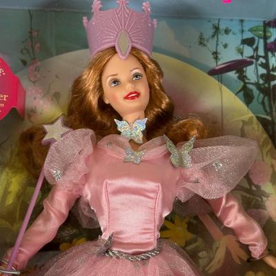 LOT 148: The Wizard Of Oz Dorthy & Glinda Barbie In Packaging