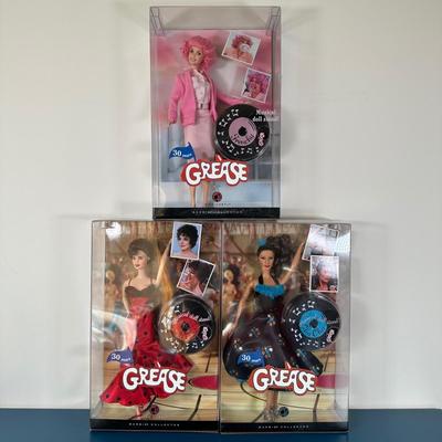 LOT 151: Grease Barbie Collection In Packages - Cha Cha, Rizzo & Frenchy