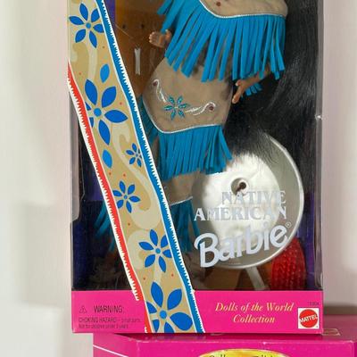 LOT 153: Native American Barbie Collection