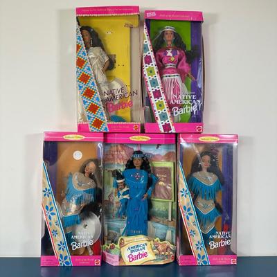 LOT 153: Native American Barbie Collection