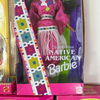 LOT 153: Native American Barbie Collection