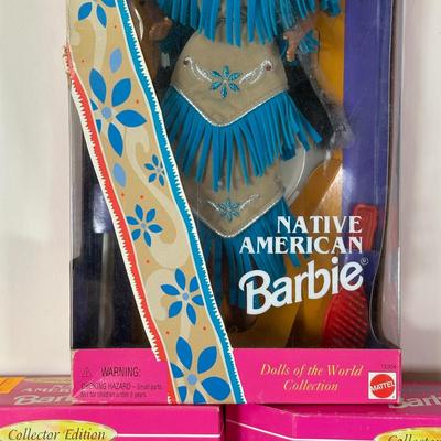 LOT 153: Native American Barbie Collection