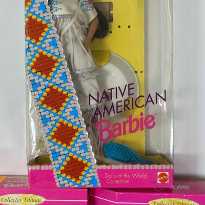 LOT 153: Native American Barbie Collection