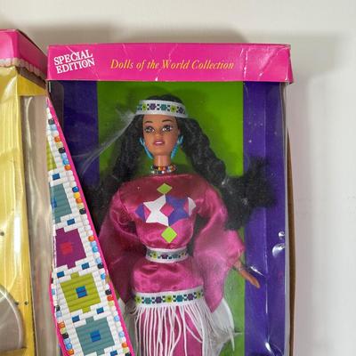 LOT 153: Native American Barbie Collection