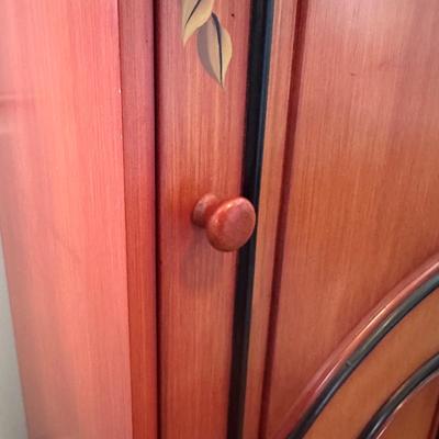 LOT 154: Hand Painted Wooden Cabinet