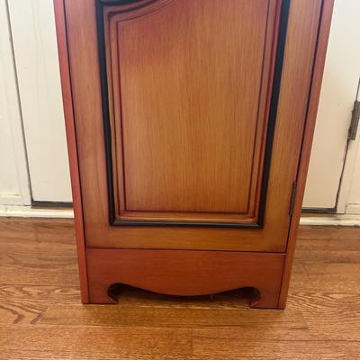 LOT 154: Hand Painted Wooden Cabinet