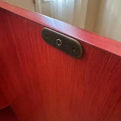 LOT 154: Hand Painted Wooden Cabinet