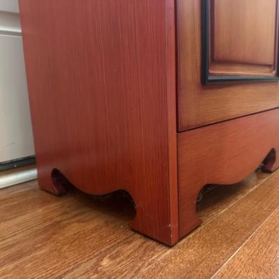 LOT 154: Hand Painted Wooden Cabinet