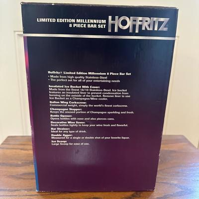 LOT 156: Wine / Bar Collection - Wine Rack, 8 Piece Bar Set, Don’t Break The Bottle & More