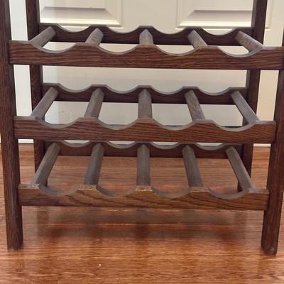 LOT 156: Wine / Bar Collection - Wine Rack, 8 Piece Bar Set, Don’t Break The Bottle & More