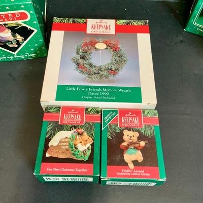 LOT:169: Collection of Hallmark Christmas Ornaments Including a Selection of Lighted Ornaments