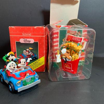 LOT:170: Collection of Christmas Ornaments Including Teenage Mutant Ninja Turtles Bulb, Curious George, McDonalds, Hershey's and More