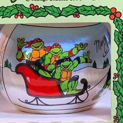 LOT:170: Collection of Christmas Ornaments Including Teenage Mutant Ninja Turtles Bulb, Curious George, McDonalds, Hershey's and More