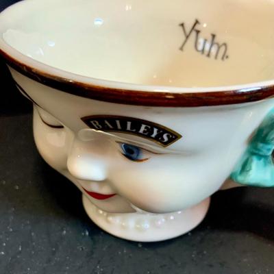 LOT:181: Bar Essentials Including Hand Painted Wine Glasses, a Crystal Stopper, English Hand Cut Crystal Glasses, Baileys Mug, Windsor...