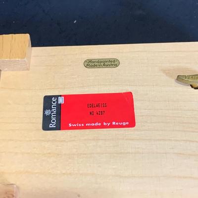 LOT:185: Set of (2) Goebel Kittens and Hummel Music Box, Mini Plate Needlepoint and More