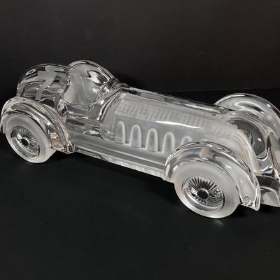 LOT 217: Daum France Crystal Car - "Monoplace Le Mans #7"