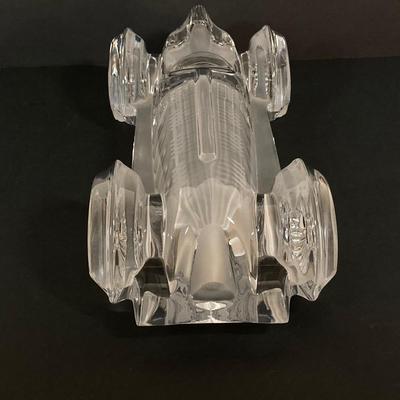LOT 217: Daum France Crystal Car - "Monoplace Le Mans #7"
