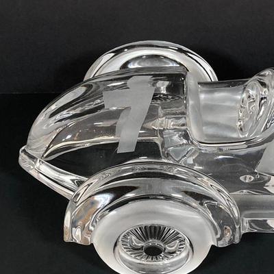LOT 217: Daum France Crystal Car - "Monoplace Le Mans #7"
