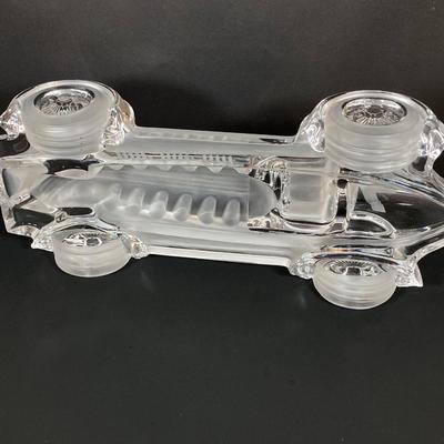 LOT 217: Daum France Crystal Car - "Monoplace Le Mans #7"