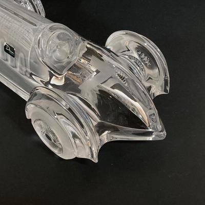 LOT 217: Daum France Crystal Car - "Monoplace Le Mans #7"