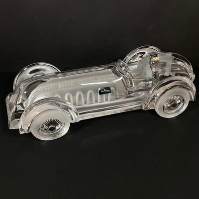 LOT 217: Daum France Crystal Car - "Monoplace Le Mans #7"