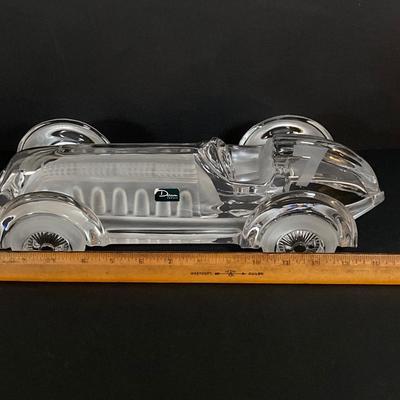 LOT 217: Daum France Crystal Car - "Monoplace Le Mans #7"