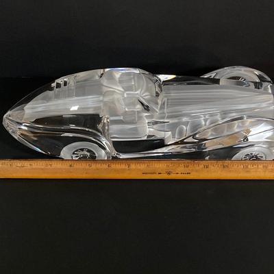 LOT 218: Stunning Daum France Crystal Riviera Coupe Car