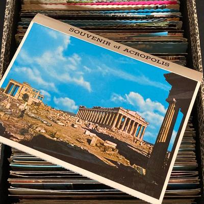 LOT 223: Large Collection of Vintage Postcards, Stamps, Pictures and More