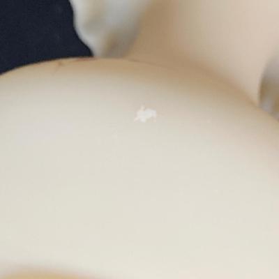 LOT 224: Satin Ruffled Top Hand Painted Fenton Vase and Floral Trinket Box