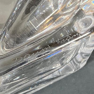 LOT 226: Signed Daum France Crystal Vase
