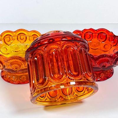 LOT 229: Fairy Lamp with Two Bottom Pieces and Crackle Glass Miniature Pitcher