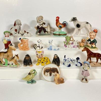 LOT 232: Collection of Miniatures - Japan, Germany, Hagen-Renaker Inc, Limoges France and More