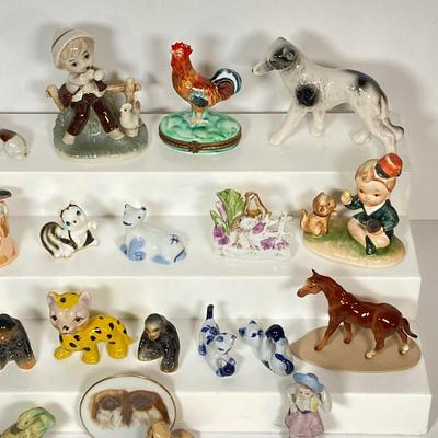 LOT 232: Collection of Miniatures - Japan, Germany, Hagen-Renaker Inc, Limoges France and More