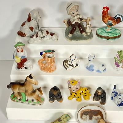 LOT 232: Collection of Miniatures - Japan, Germany, Hagen-Renaker Inc, Limoges France and More