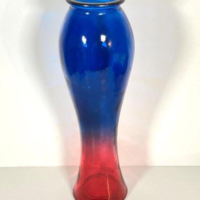 LOT 235: Blue and Red Glass Decorative Collection