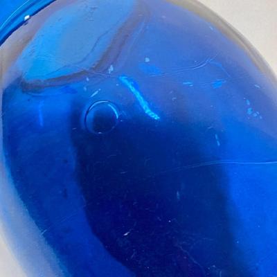 LOT 235: Blue and Red Glass Decorative Collection