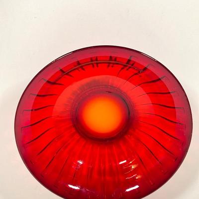 LOT 235: Blue and Red Glass Decorative Collection