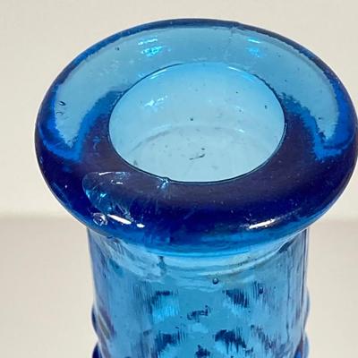 LOT 237: Collection of Amazing Blue Glass Vases