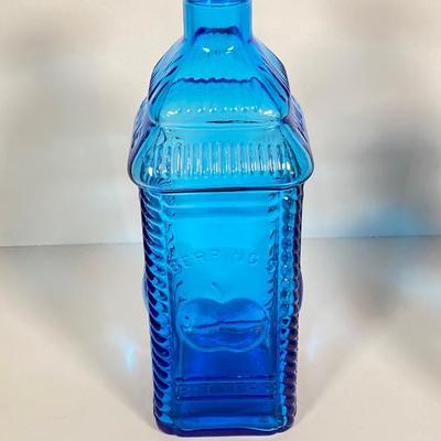 LOT 237: Collection of Amazing Blue Glass Vases