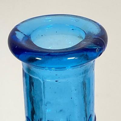 LOT 237: Collection of Amazing Blue Glass Vases