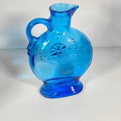 LOT 237: Collection of Amazing Blue Glass Vases