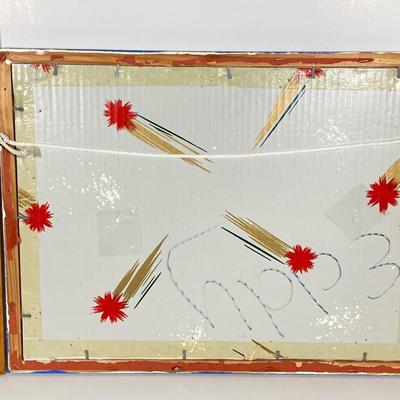 LOT 238: Blue and White Collection - Cross Stitch Wall Hanging, Table Lamp, Classic J&G Meakin England Scandia Plates / Bowls and...