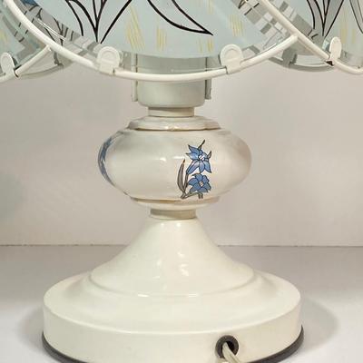 LOT 238: Blue and White Collection - Cross Stitch Wall Hanging, Table Lamp, Classic J&G Meakin England Scandia Plates / Bowls and...