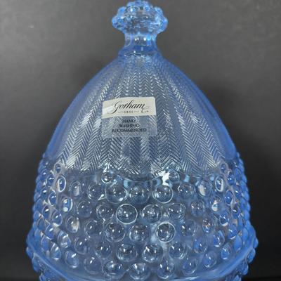 LOT 239: Gorham Emily's Attic Blue Egg Covered Dish, Wedgewood Beatrix Potter Teapot & More