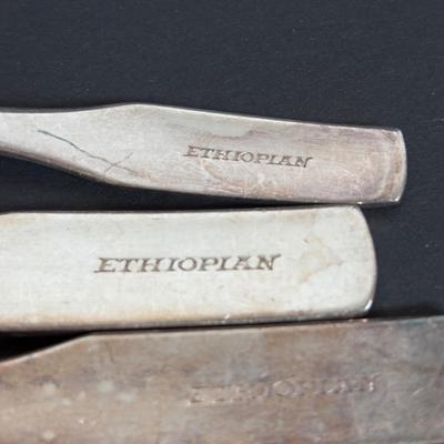 LOT 241: Rostfrei-Solingen-Pott Made in Germany Flatware, Vintage Hazel Atlas Pastel Milk Glass Children's Teacups/Saucers/Plates,...