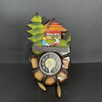 LOT 242: Miniature Made in Germany Clocks & Miniature Made in West Germany Grand Father Clock - Untested