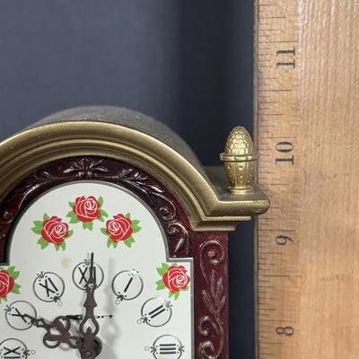 LOT 242: Miniature Made in Germany Clocks & Miniature Made in West Germany Grand Father Clock - Untested