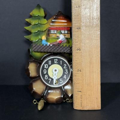 LOT 242: Miniature Made in Germany Clocks & Miniature Made in West Germany Grand Father Clock - Untested