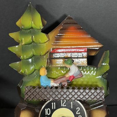 LOT 242: Miniature Made in Germany Clocks & Miniature Made in West Germany Grand Father Clock - Untested